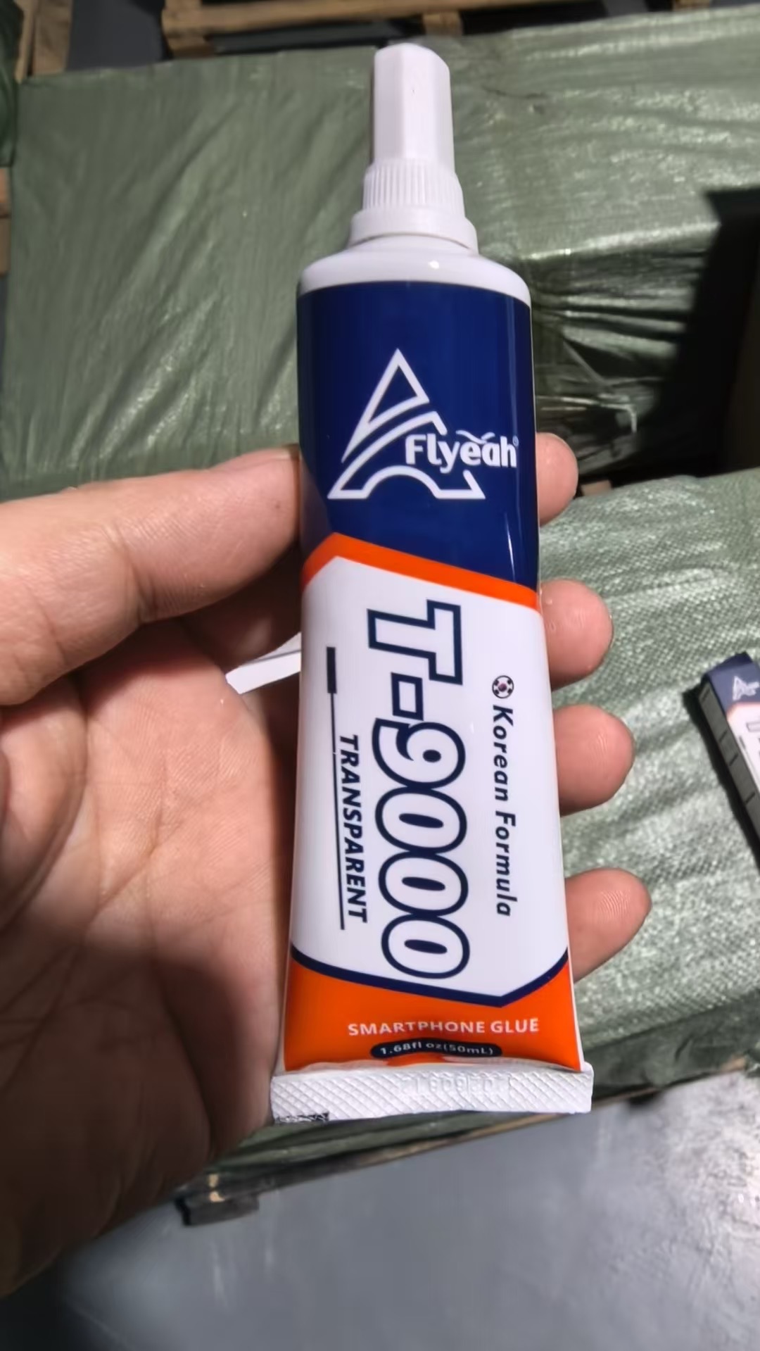 FLYEAH T-9000 transparent smartphone repair adhesive tube